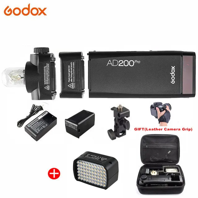 Add AD-L Godox AD200 Pro AD200Pro 200Ws 2,4G Вспышка стробоскоп 1/8000 HSS 500 полная мощность вспышки 0,01-2,1 s переработка батареи 2900 мАч - Цвет: Add AD-L
