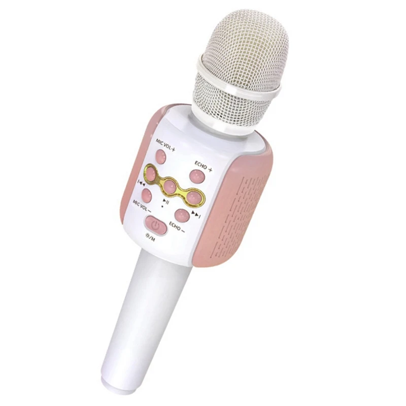 

Беспроводной Bluetooth-микрофон, портативный конденсаторный микрофон, караоке-динамик для ПК, iPhone, Android