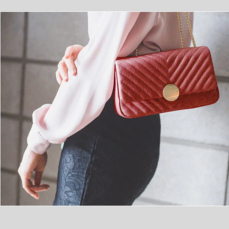 Небольшой пакет глава Слои из воловьей кожи посылка одного плеча Для женщин