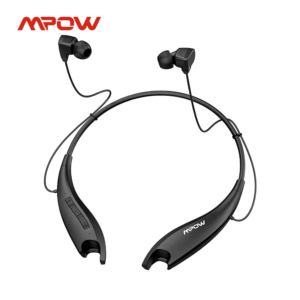 Улучшенные наушники Mpow Jaws Gen5 Bluetooth V5.0 Беспроводные с шумоподавлением микрофоном
