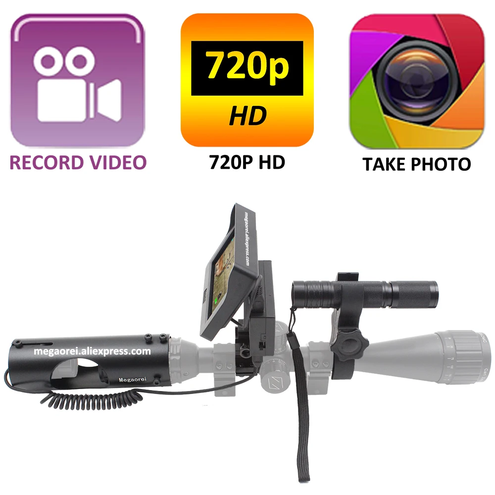 Megaorei2 720p HD прицел ночного видения охотничий оптический видеокамера с 3 4 нм
