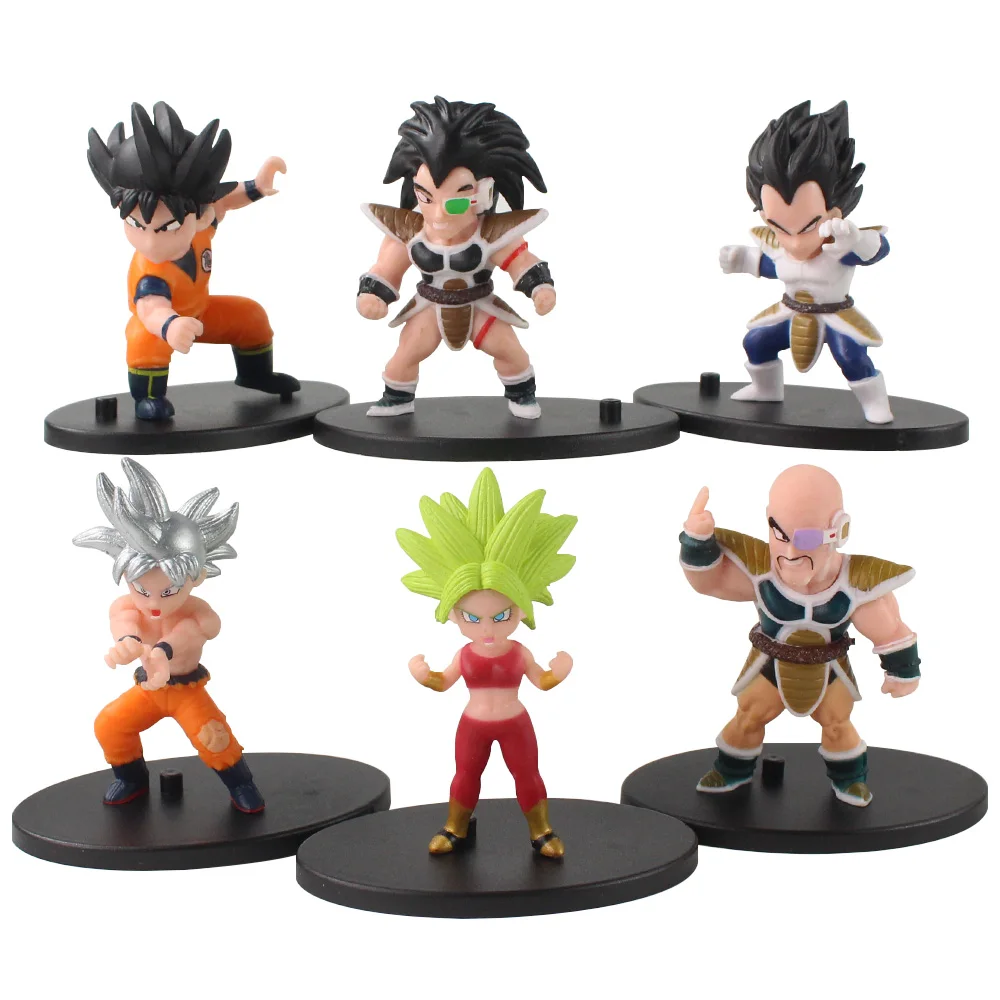 Фигурка героя аниме Dragon Ball Z 6 шт./компл. фигурка Сон Гоку Вегета IV наппа радитц
