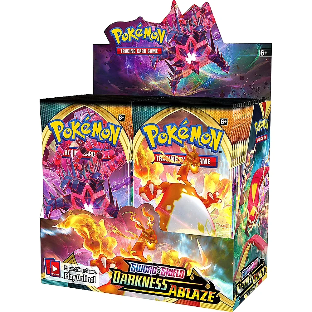 Покемон торговые карты коробка коллекция тьма Ablaze Cosmic Eclipse сжигание теней