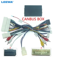 leewa car audio android 16pin power wiring harness cable adapter with canbus box for hyundai mistra elantra kia sorento k3