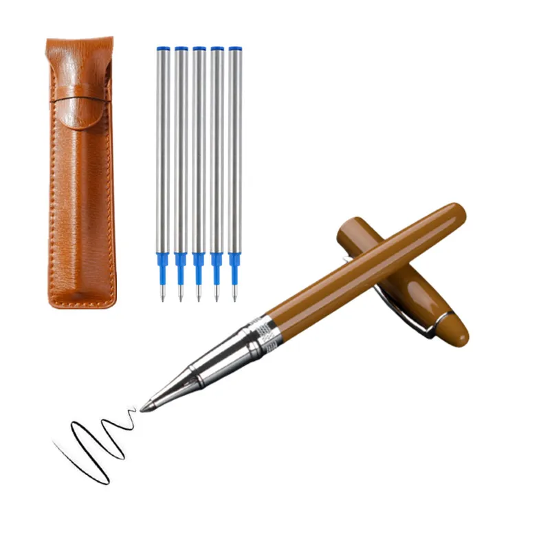 

1PC New Classic Fashion Gel Pen Black Ink Roller Pens Business Office Stationery Ballpoint Pen 0.5mm Refill Drop Transport