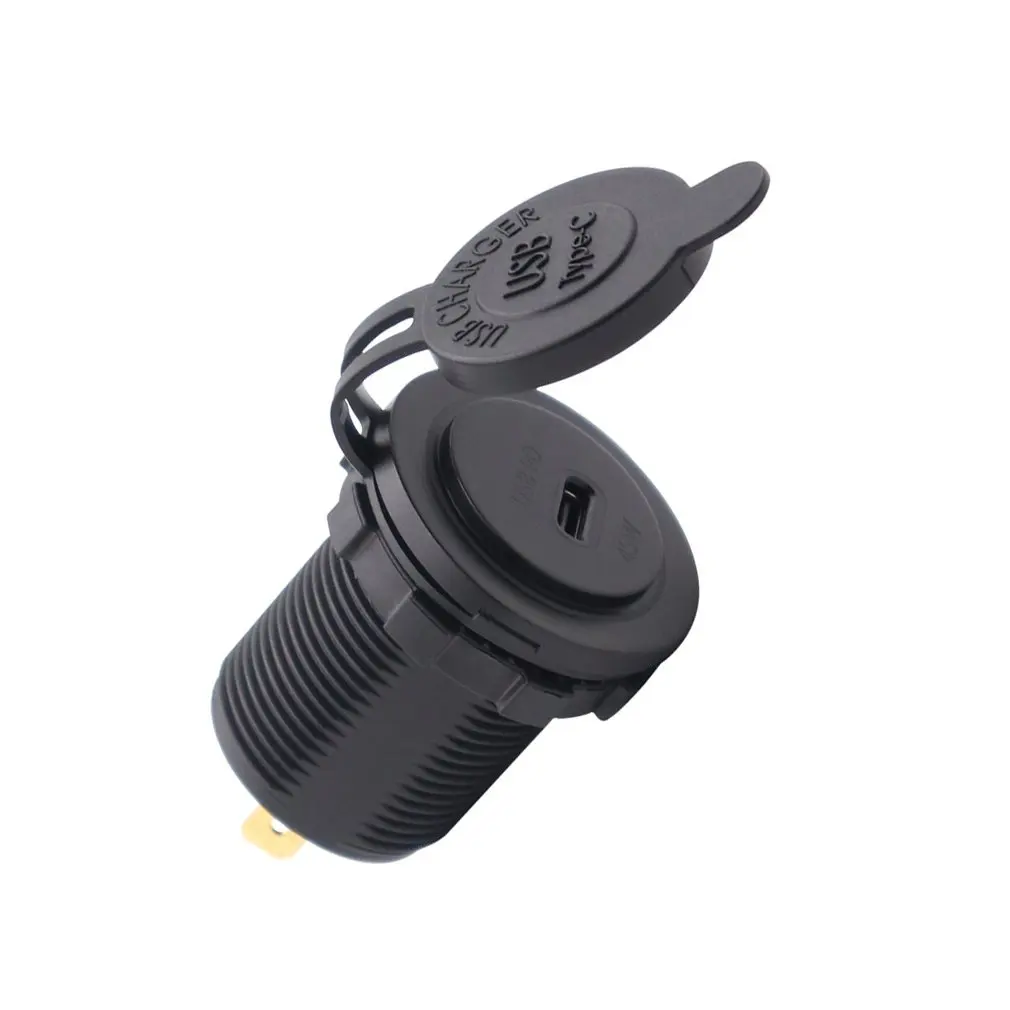

USB Charger Socket Type-C USB PD Interface Outlet 45W DC12/24V Charger Socket For Car Cart Boat Motorcycle