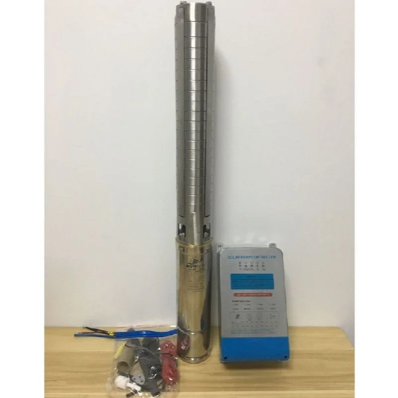 DC/AC 4 дюйма 3000 Вт Макс. Лифт 310 м для орошения фермы Солнечный водяной насос с MPPT