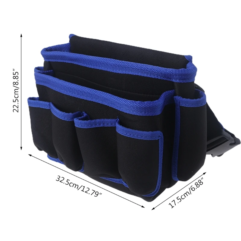 

Multi-function Waist Pack Repair Tool Storage Bag Pouch Durable Canvas Tool Pouch Wear-resistant Electrician's Pouch