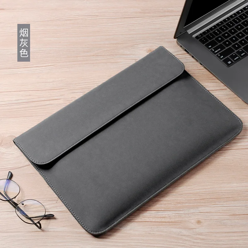 laptop sleeve for funda macbook pro 13 case 2020 m1 14 2 inch air a2337 11 12 15 xiaomi huawei x pro d15 laptop bag pu leather free global shipping