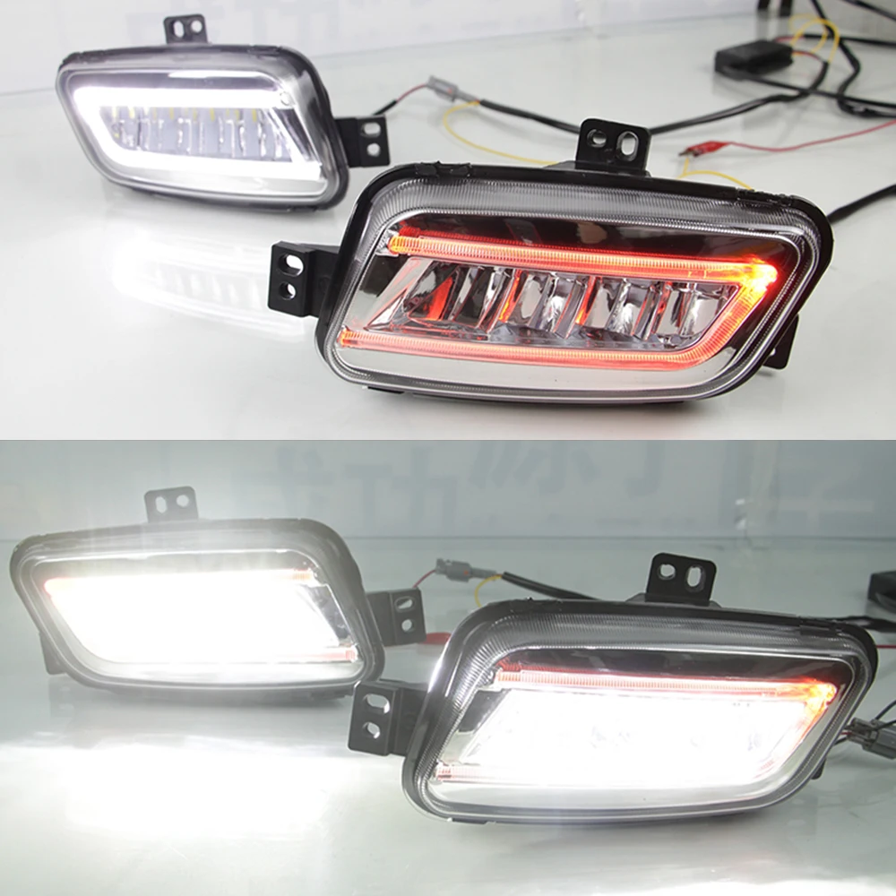 Автомобильная проблесковая стиль для Ford Everest 2016 2017 2018 2019 светодиодный DRL Дневной