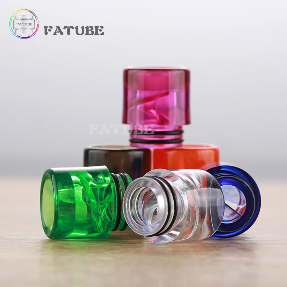 6 шт. широкий спиральный мундштук FATUBE 810 510 анти вертушка держатель