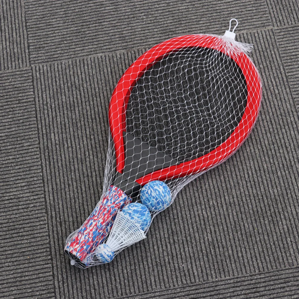 

1 Pair Children's Tennis Racket Kids Palying Badminton Oval Rackets Game Props for Kindergarten Primary School Outdoor Sports (