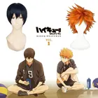Аниме Haikyuu! Парик тобио кагеяма для косплея, короткий черный парик, Хината, шоуyouyou, желтые волосы, волейбольная звезда, оранжевый парик