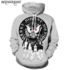 Забавные новые модные толстовки Ramones С Длинным Рукавом и 3D принтом на молниитолстовкикофтыкурткимужскиеженские Прямая поставка