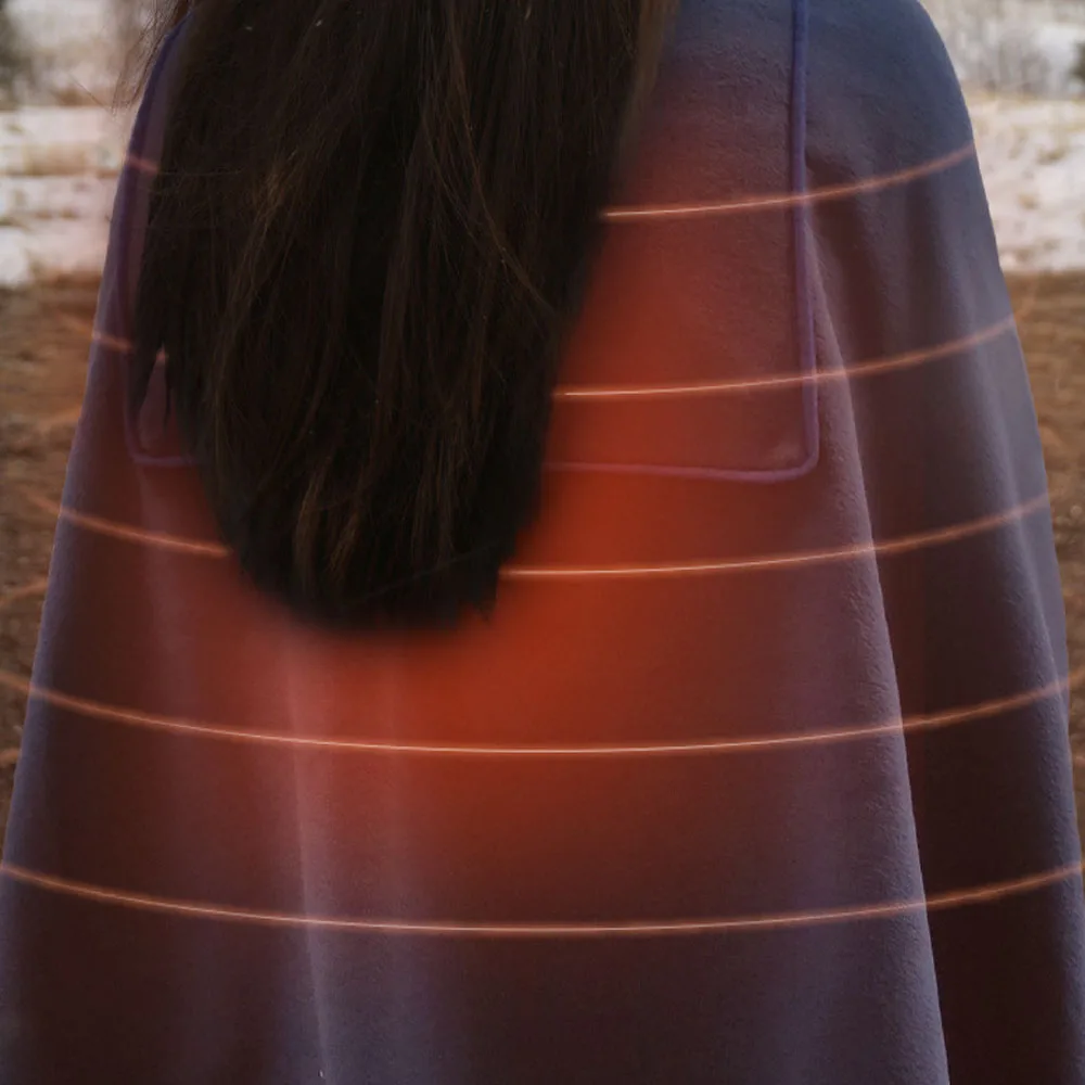 3-в-1 электрическое одеяло безопасная синхронизация нагреваемая хлопковая шаль 1 5