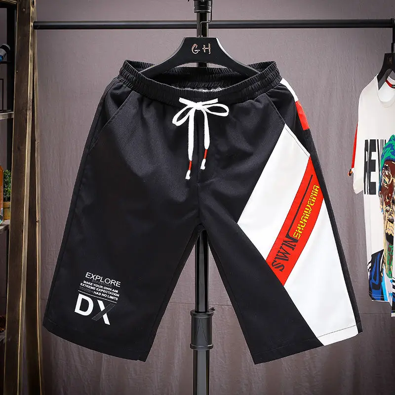 

Beach shorts men's five-point pants men's casual summer new style Korean version of the trend loose tide brand pants five-point