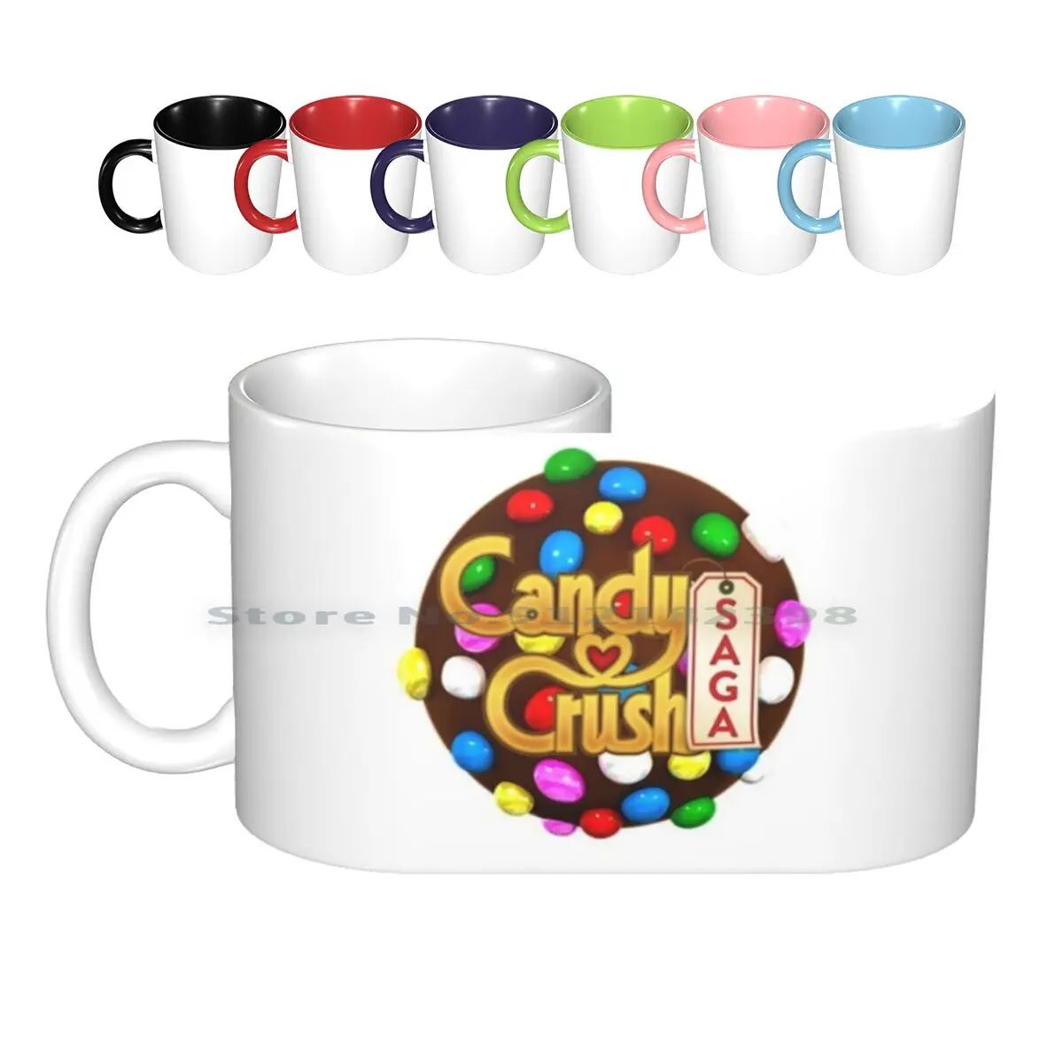 Candy Crush Saga Game Ceramic Mugs Coffee Cups Milk Tea Mug Candy Crush Saga Candy Crush Phone Android Game Ios Market Play
