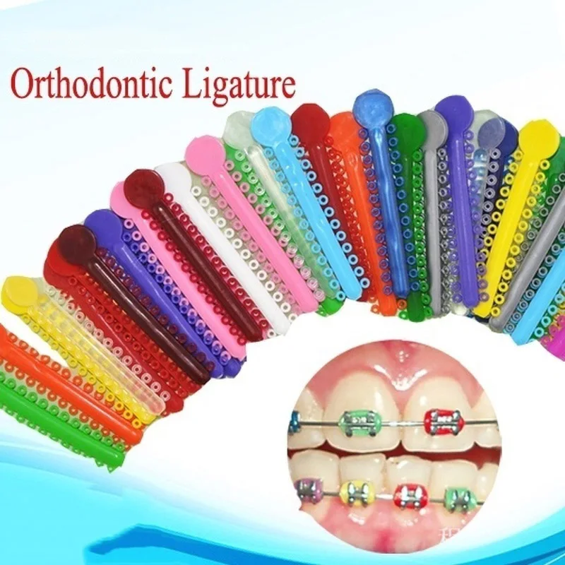 

10pcs Dental Orthodontic Ligature Ties Elastic Rubber Bands Tools Elasticity For Teeth BFC996