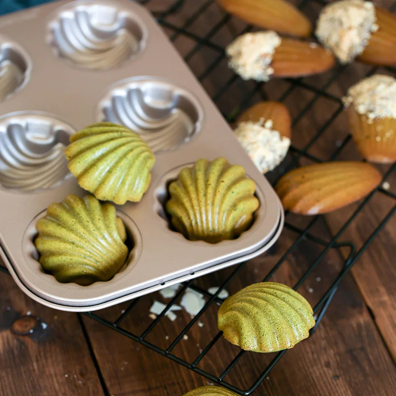 Японская форма для выпечки бананового торта с 6 чашками Золотая антипригарная