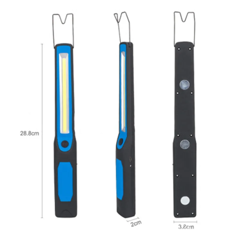 

COB LED Rechargeable Work Light USB Hand Torch Inspection Fit Cycling, Camping