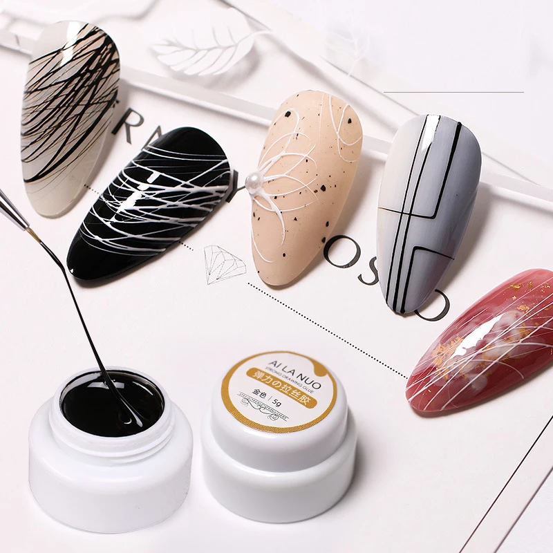 

5ml Spider Glue Nail Art Supplies Drawing Glue Art Stretch Painted Brushed Glue Nails Art Painting Tools Nails Accessories TSLM1