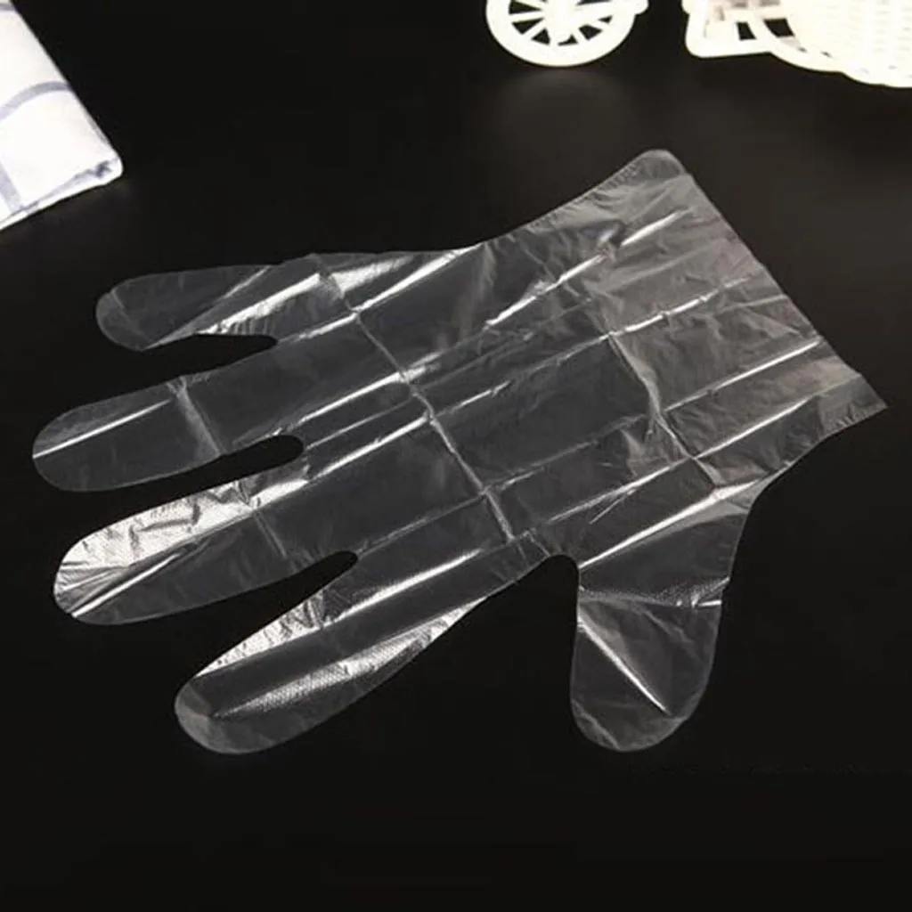 

Prevent Food Grade Waterproof Transparent 100pcs Gloves Protection Home Household Cleaning high quality