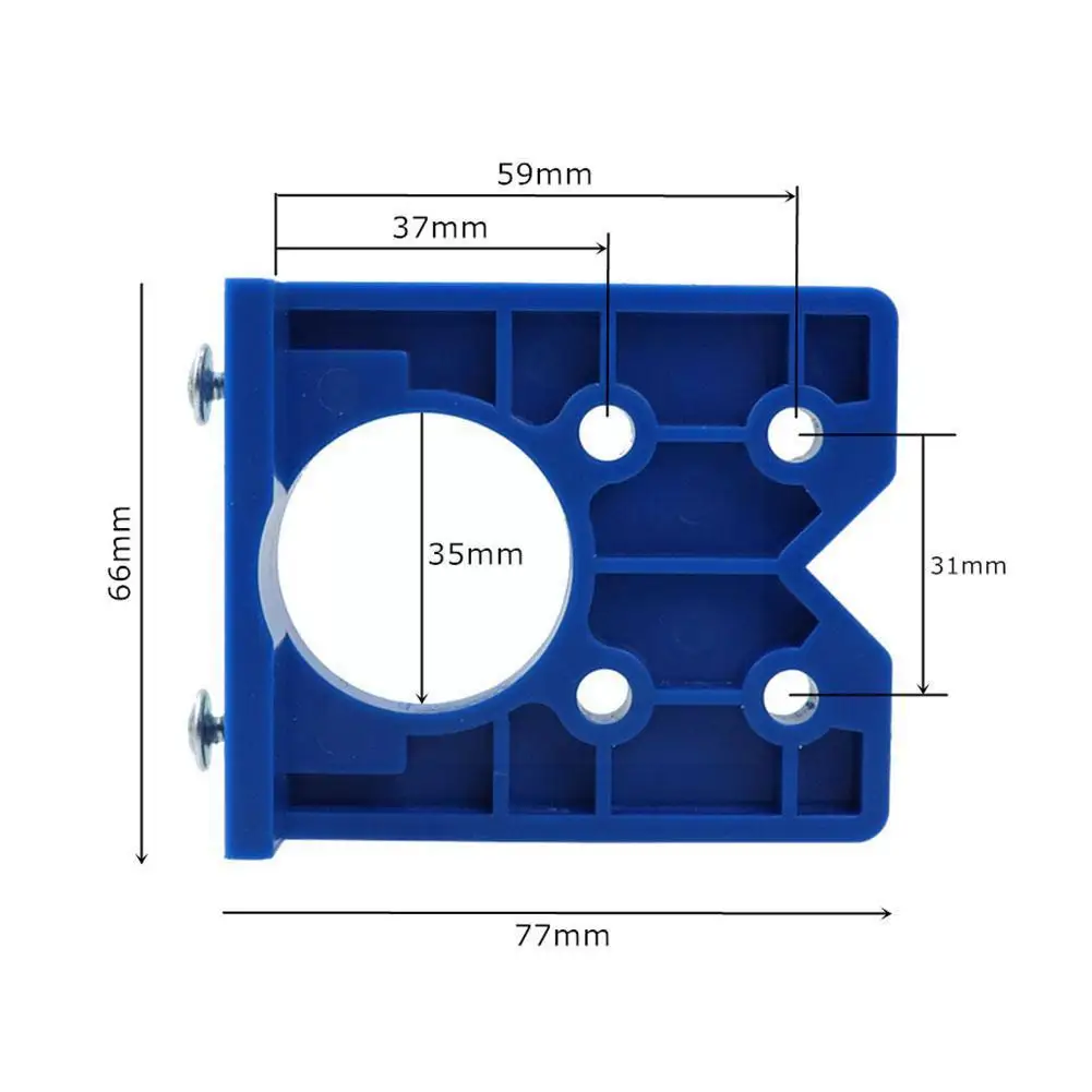 

35mm Hinge Drilling Jig Concealed Guide Hinge Hole Guide Woodworking Door Hole Accessories Drilling Cabinet Tool Opener Loc T3A8