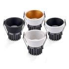 Приглушаемые утопленные антибликовые COB светодиодные потолочные светильники 7 Вт9 Вт12 Вт15 Вт, светодиодная лампа дневного света 85  265 В, внутреннее освещение