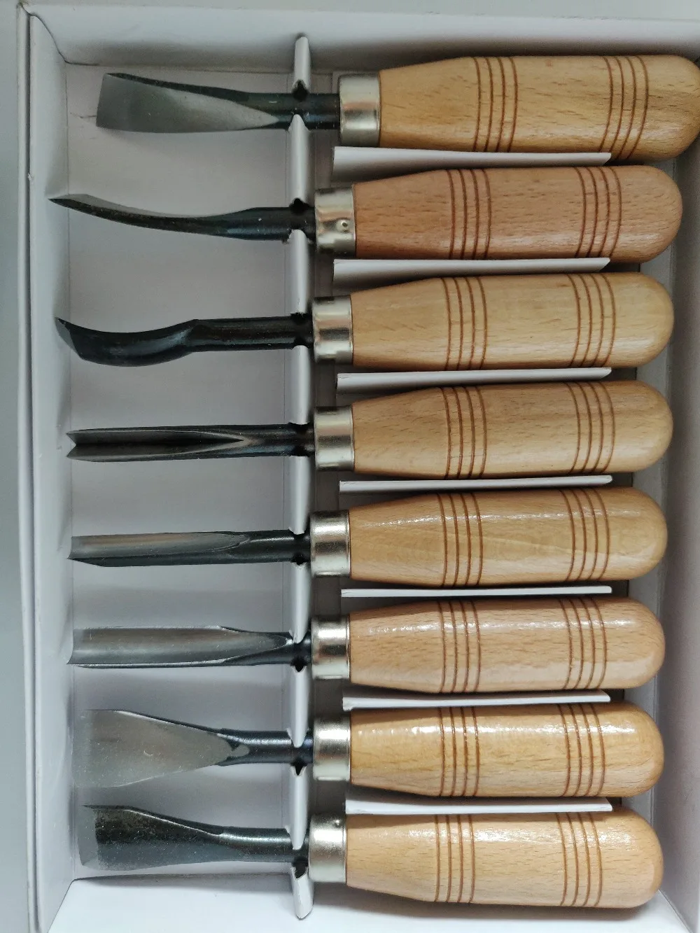 

8 Pcs Hand Wood Carving Chisel Knife Chip Detail Carpentry Woodworking Tools