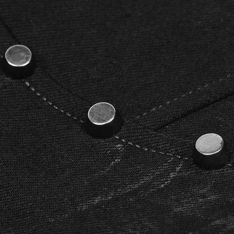 Женские облегающие брюки-карандаш с заклепками и черепом в стиле панк со средней