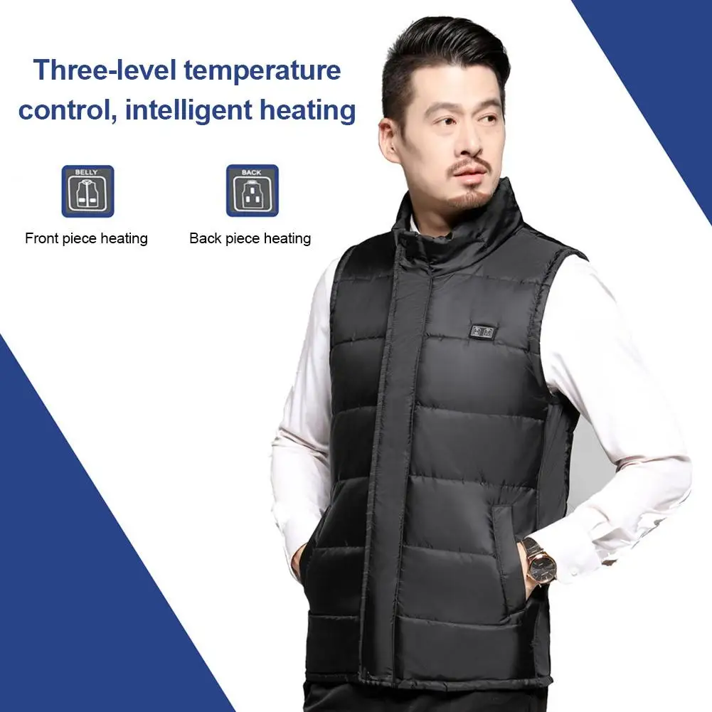 Мужские и женские жилеты с электрическим подогревом теплая одежда для активного