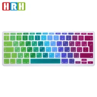 hrh rainbow dust proof eu arabic alphabet silicone persian keyboard protector flim keypad cover skin for macbook air 11 6 inch