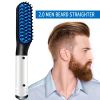 multifunctional beard straightener hair straighten straightening comb beard comb hair brush quick hair styler men