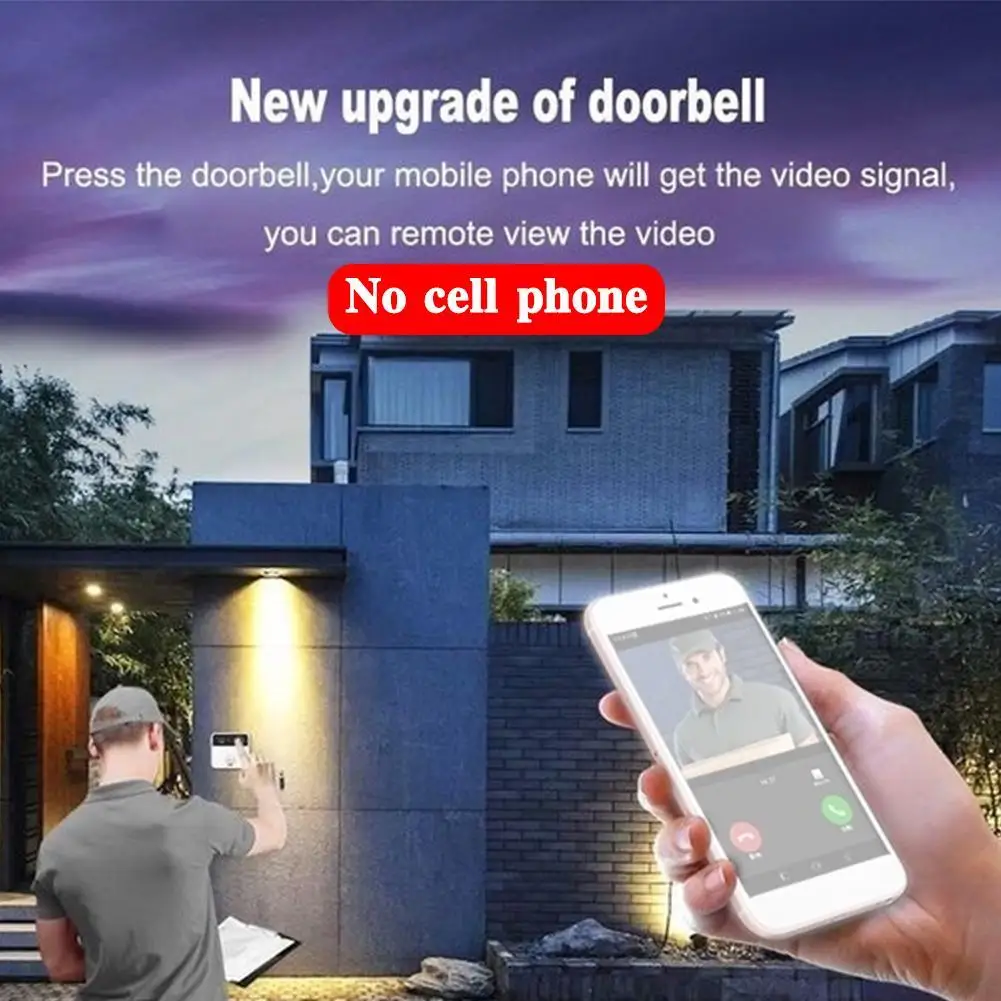 

720P Smart WIFI Doorbell Intercom WI-FI Door Bell For Apartments Two Way Audio Wireless Security Camera Home Visiting Reminder