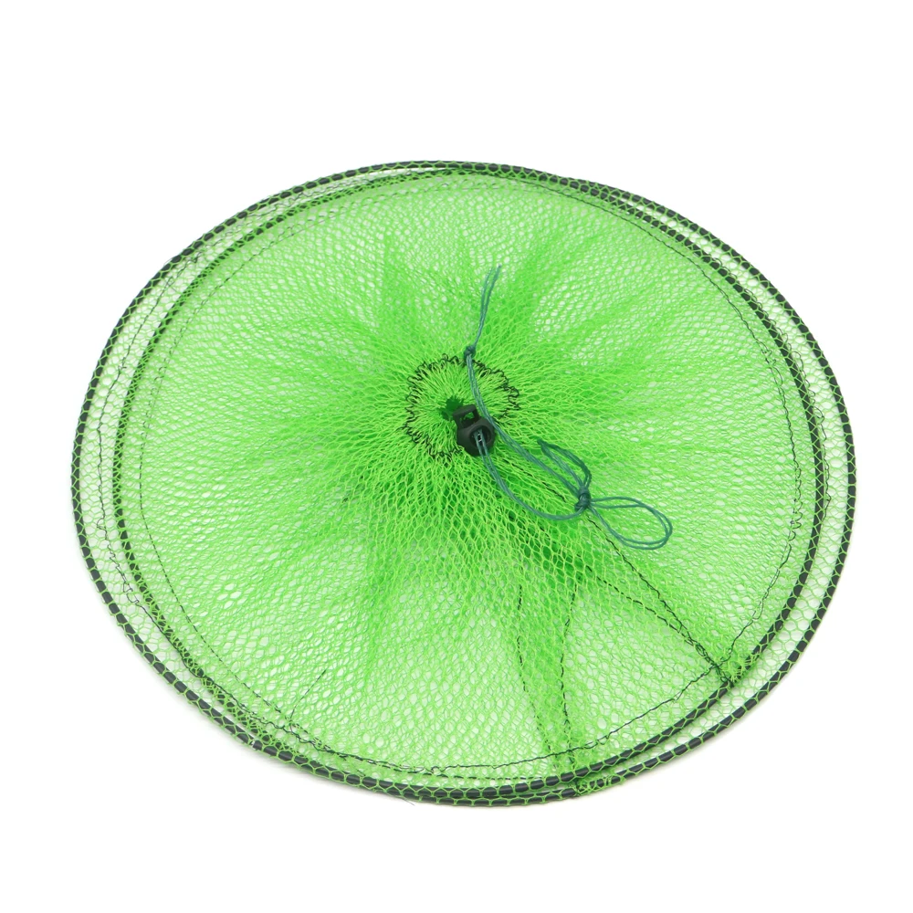 2 Layers Portable Fishing Net Fish Shrimp Mesh Cage Cast Net Fishing Trap Network Foldable Fishing Net Tackle50 x 30cm
