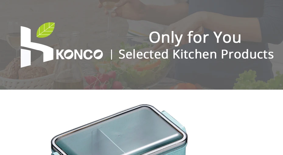 Konco японская микроволновая печь Bento Box Пшеничная солома детский Ланч-бокс герметичный Bento Ланч-бокс для детей школьный контейнер для еды