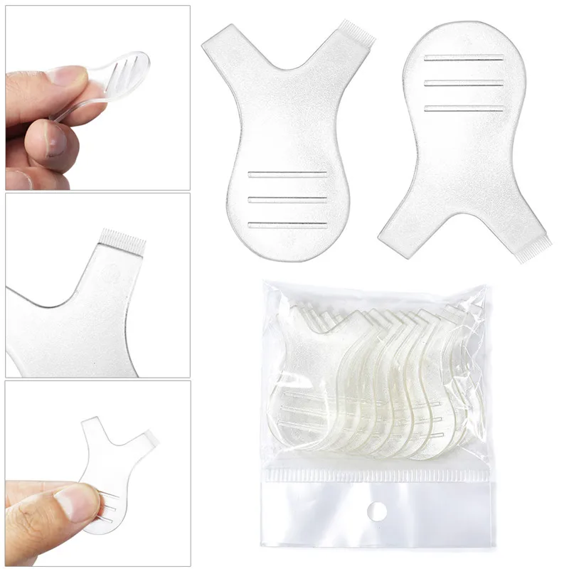 5/10 шт. 4 8 см прозрачные силиконовые ресницы подъем бигуди наращивание ресниц