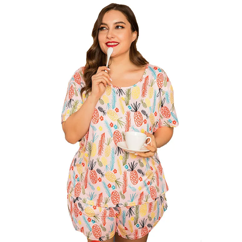 2020 Летняя женская пижама с футболкой шорты комплекты для сна топы пробки халат