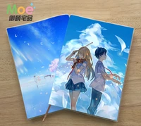 anime your lie in april figure student notebook delicate eye protection notepad 6566 diary memo gift
