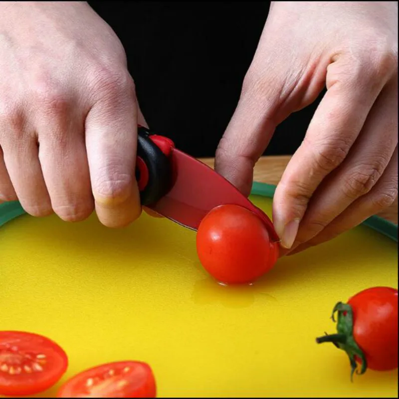 Cortador de cubiertos de frutas, caja de cuchillas de cartón para pelar, cuchillo plegable, pelador de paquetes de aves, Mini fiambrera de corte de cerámica, bolsa de cocina de bolsillo