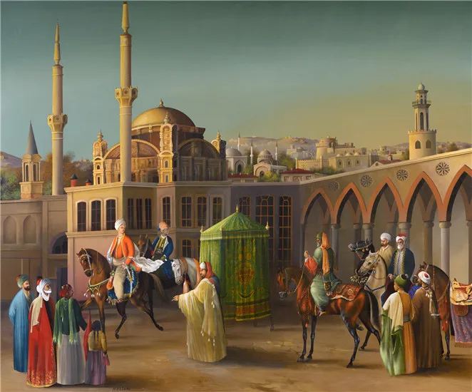 

no frame classical Arab court people art prints poster canvas printings oil painting printed on canvas wall decor pictures