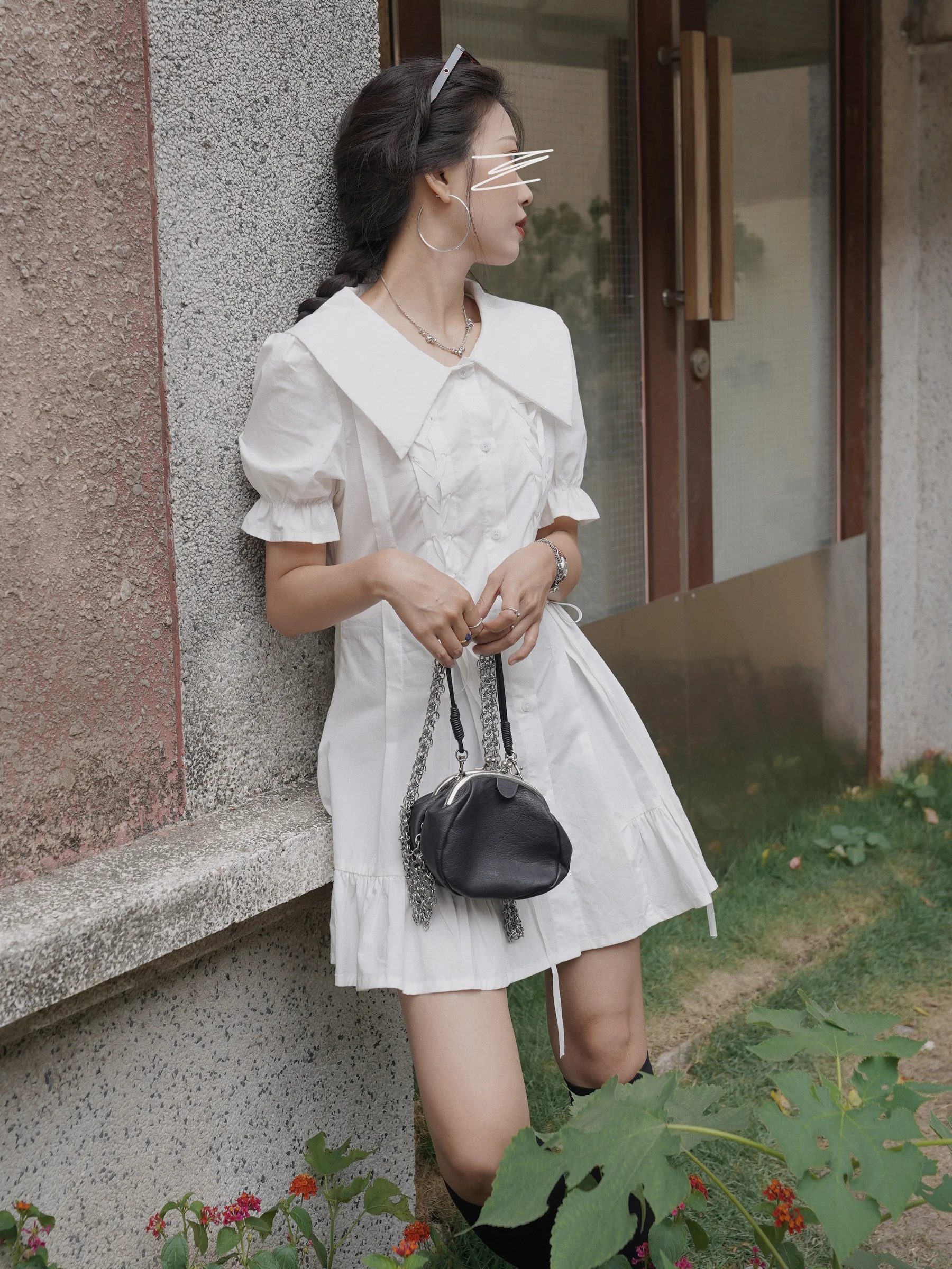 

Женское платье-рубашка с воротником-поло, белое платье-рубашка с высокой талией, лето 2021