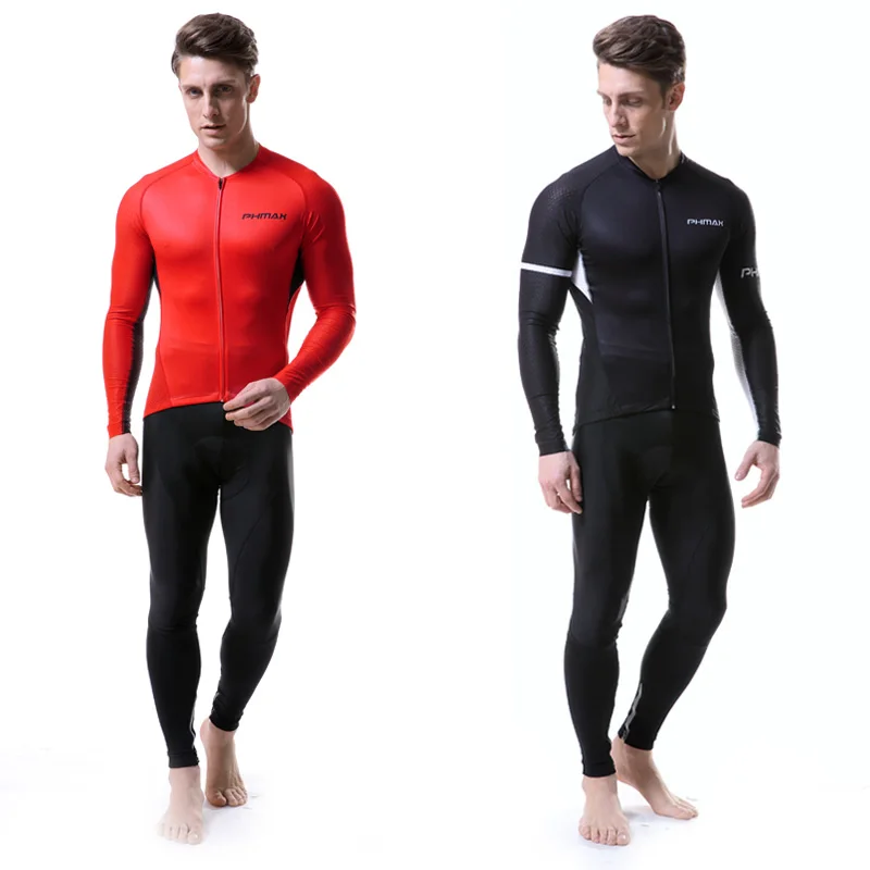 Комплект из Джерси PHMAX Pro для велоспорта с длинным рукавом весенняя одежда