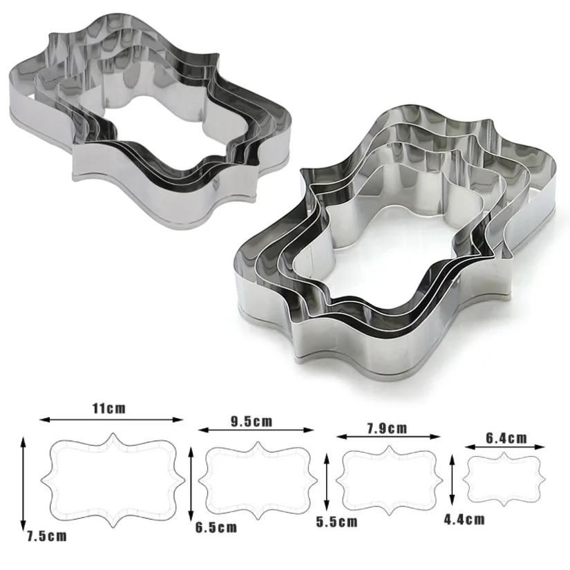 4 шт./компл. Свадебные Farme печенье набор из быстрорежущей инструментальной стали