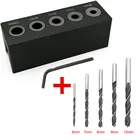 Направляющая для дрели под прямым углом 90 градусов, Карманный Комплект из алюминиевого сплава, локатор отверстий, приспособление для зажима, инструменты для деревообработки