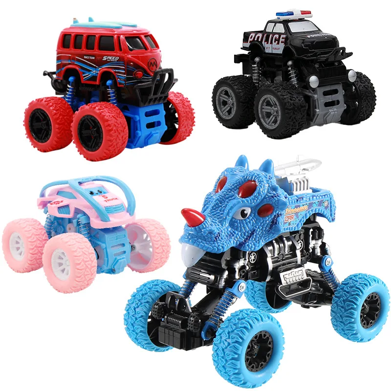 

1PC 360 Degree Flipping Car Inertia Friction Power SUV Car Toys Four-Wheel Monster Truck Model For Child Gift Random Color ZLL
