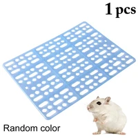 1 pcs summer breathable hamster cage mat plastic non slip small animal bed bathroom floor foot pad pet rabbit squirrel supplies