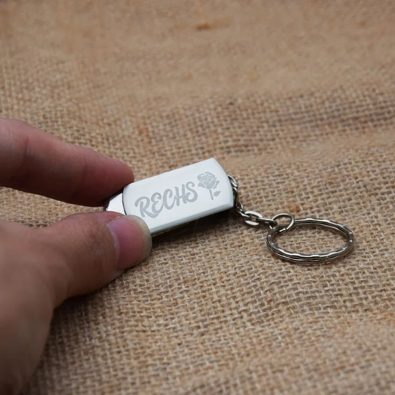 Металлический Usb флеш накопитель 3 0 8 ГБ/16 ГБ с логотипом на заказ 32 ГБ/64 Гб/128