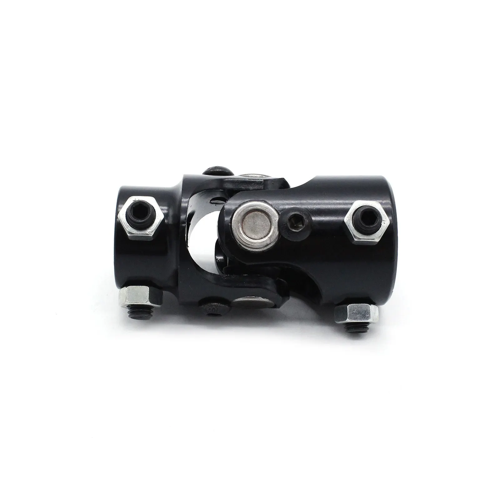 

Steering U Joint Coupler 1in DD X 3/4in DD Black Powder Coated Universal from 1in Column to 3/4in DD Shaft