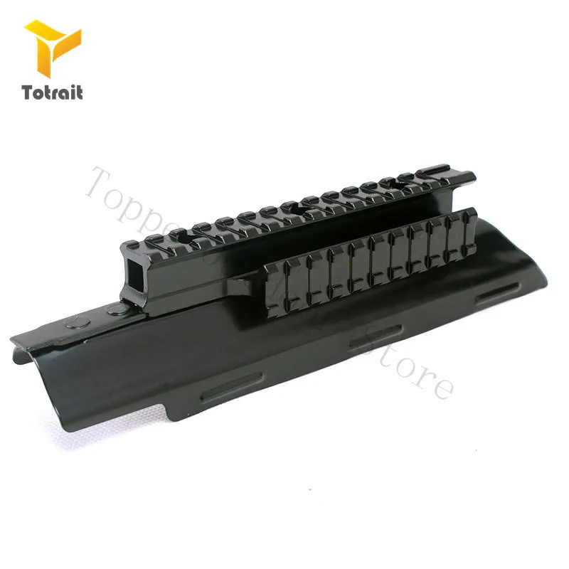TOtrait AK47 Receiver Top Cover Scope Mount Tri-Rail Integral Picatinny Rifle Weaverer Rail Hunting Air Gun Accessories | Спорт и